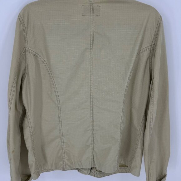 Ralph Lauren Polo Jeans Co. Beige Ripstop Button-Up Utility Jacket - Picture 8 of 15